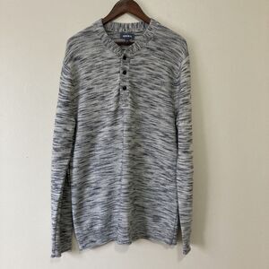 Bonobos Men’s 3 Button Sweater XL Slim Fit 100% Extra Fine Mering Wool Knit